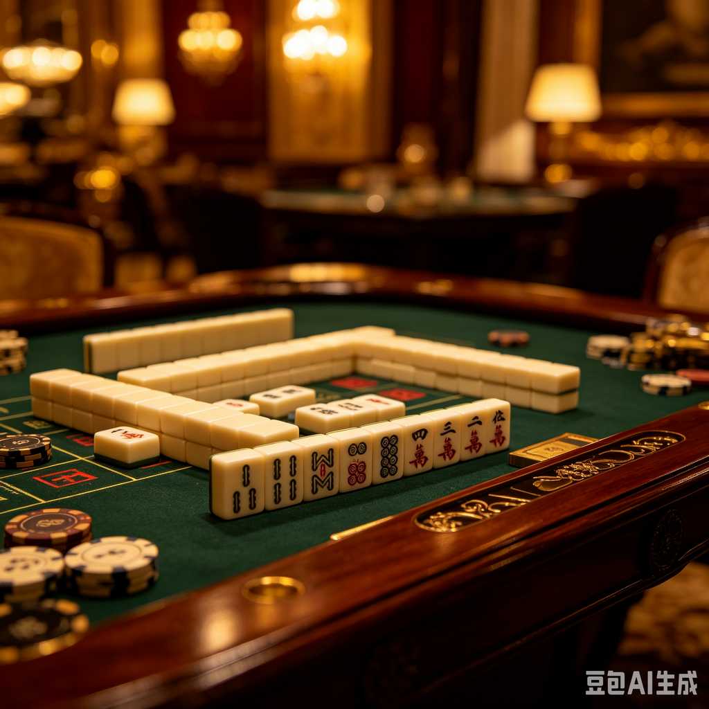 decorative text mahjong set